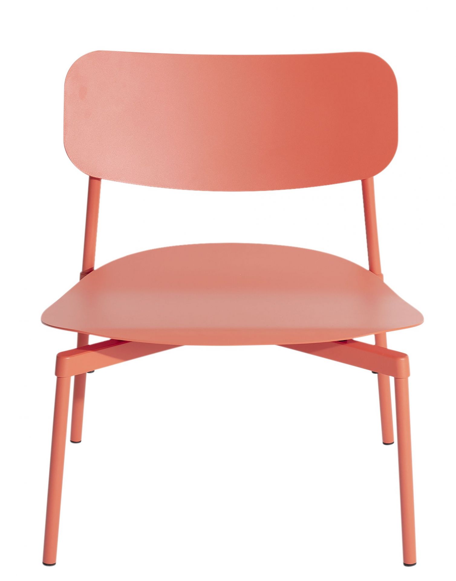 Fromme Lounge Chair von Petite Friture in Koralle, moderner Sessel für Wohnzimmer.