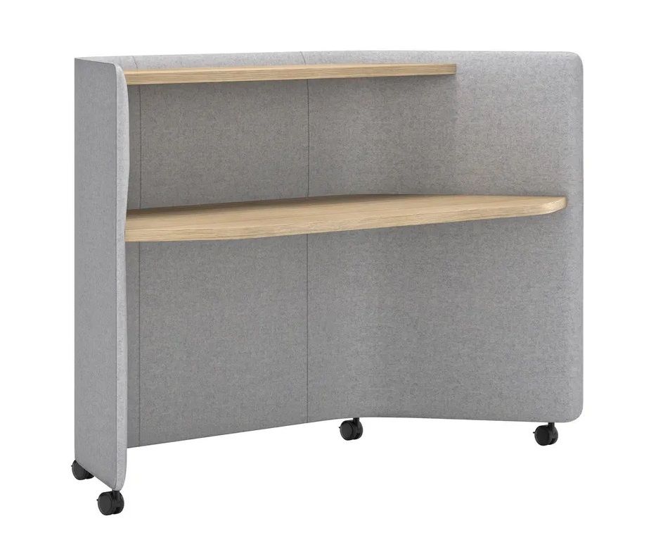 In Out Office ME2260 Bürotisch mit Schallabsorbierende Trennwände Andreu World