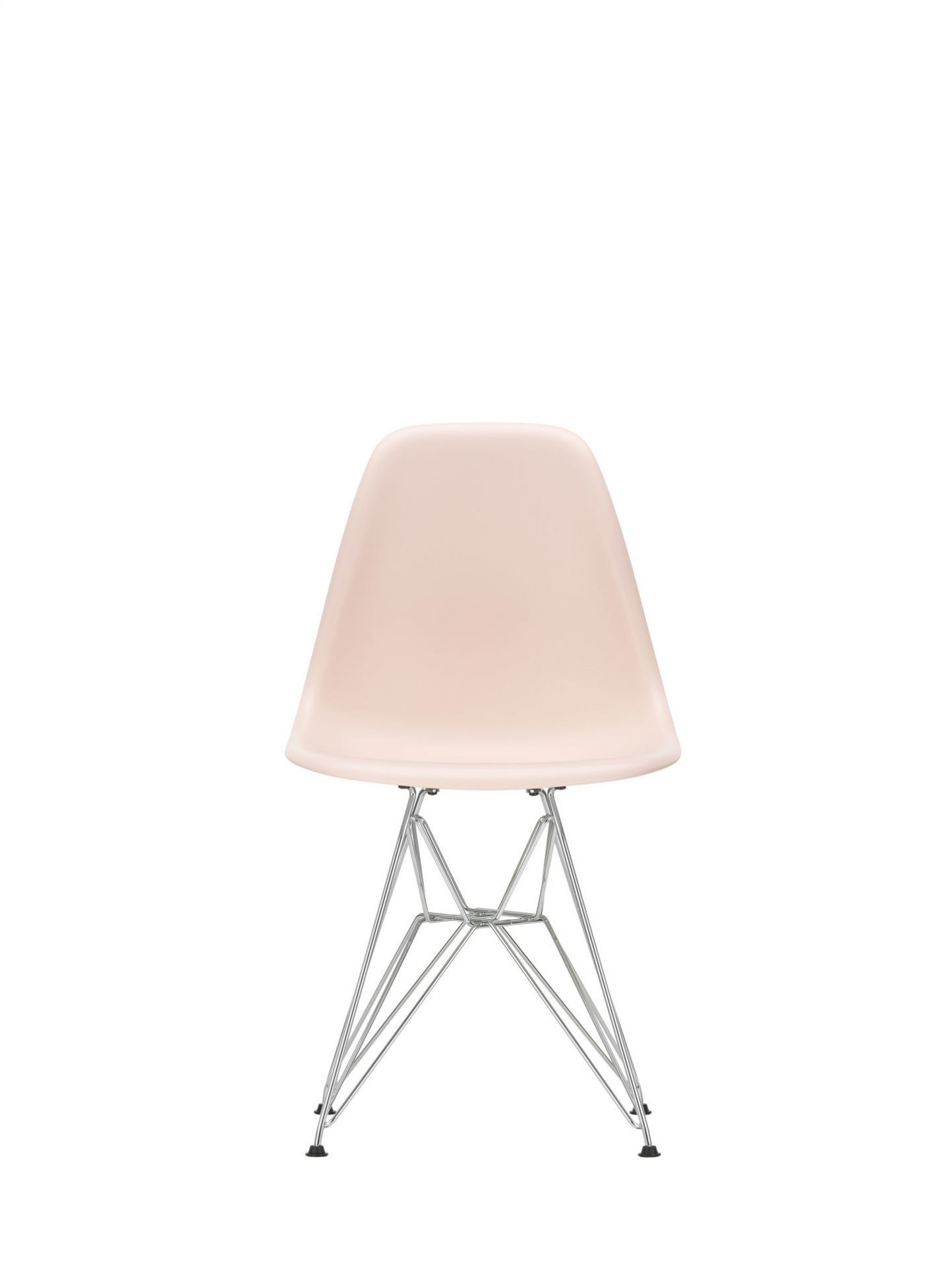 Eames Plastic Side Chair DSR Stuhl Vitra Chrom-Hellgrau
