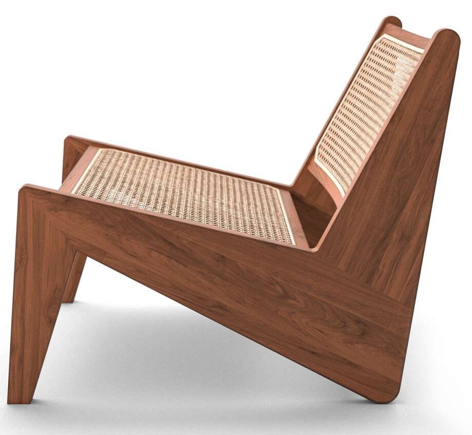 Bild des 058 Kangaroo Sessel von Cassina: Holzrahmen mit Sitzfläche und Rückenlehne aus Wiener Geflecht.