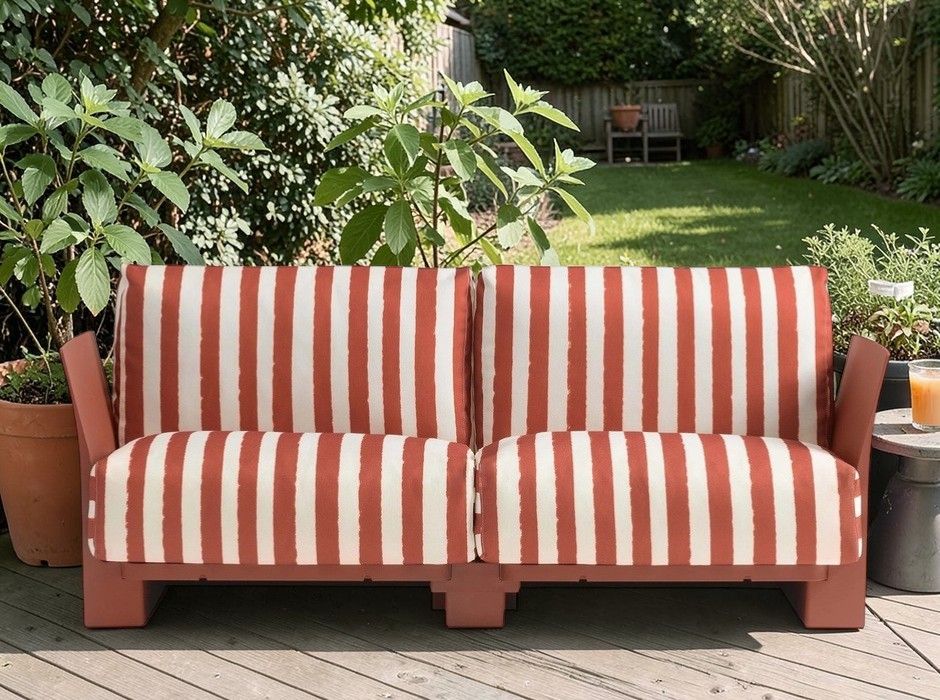 Pop Outdoor Monoblock Sofa 2-Sitzer Kartell