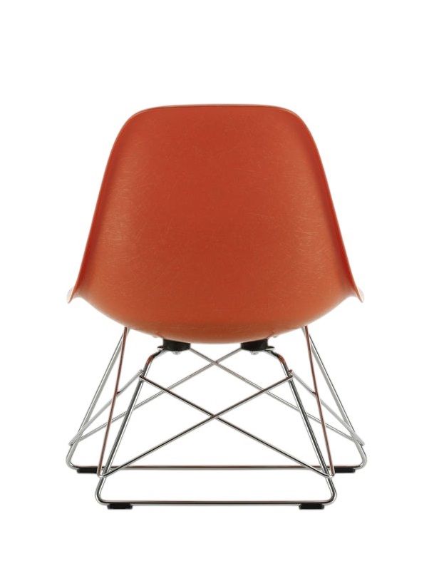 Eames Fiberglass  Chair LSR Stuhl mit Sitzpolster Vitra