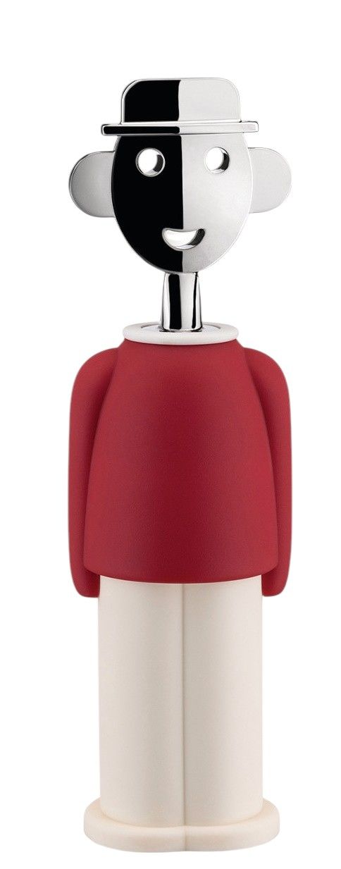 Alessandro M. Korkenzieher rot und weiß Alessi