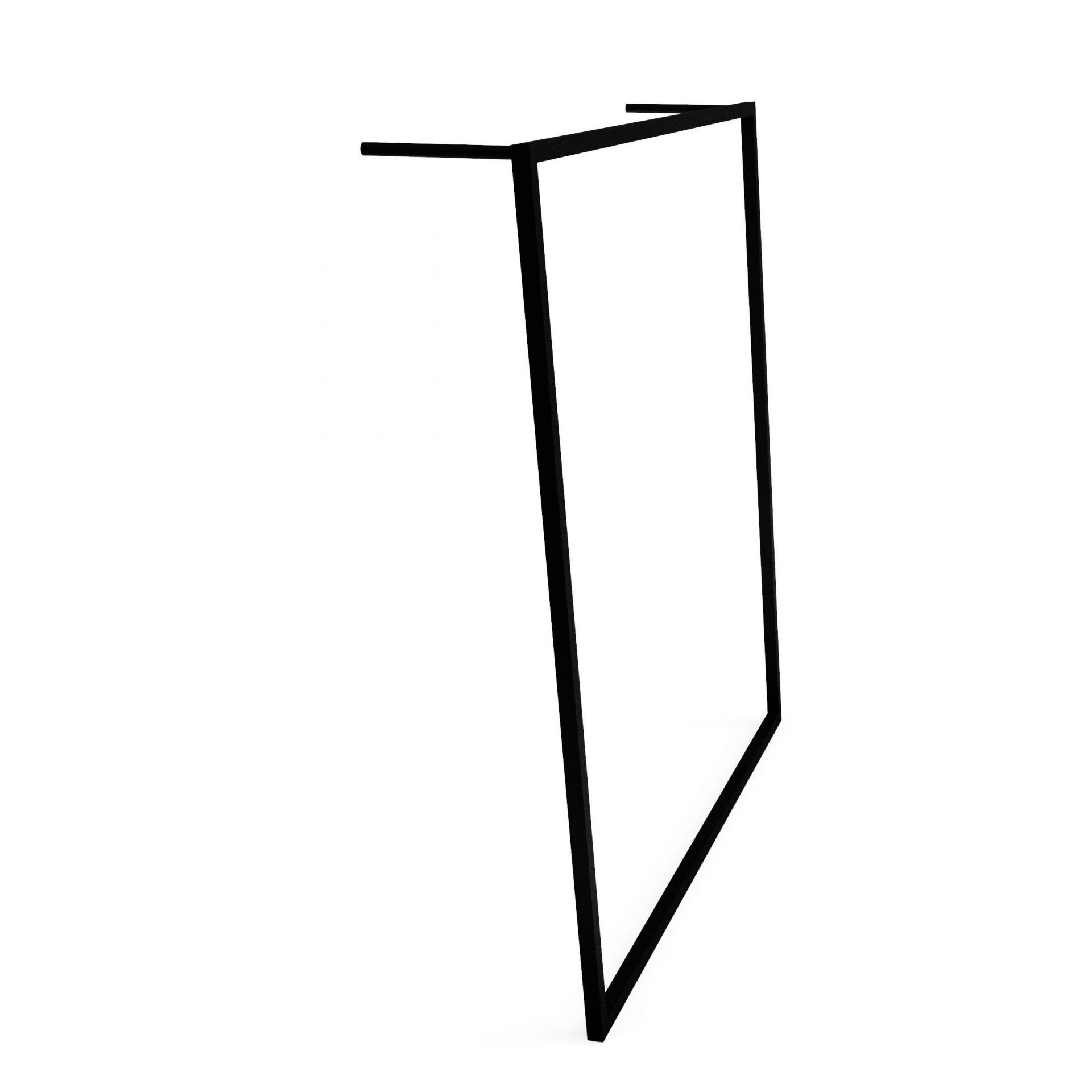 Schwarzer Little Leano Stummer Diener von Roomsafari zum Anlehnen, minimalistisches Design für Schlafzimmer und Ankleidezimmer.