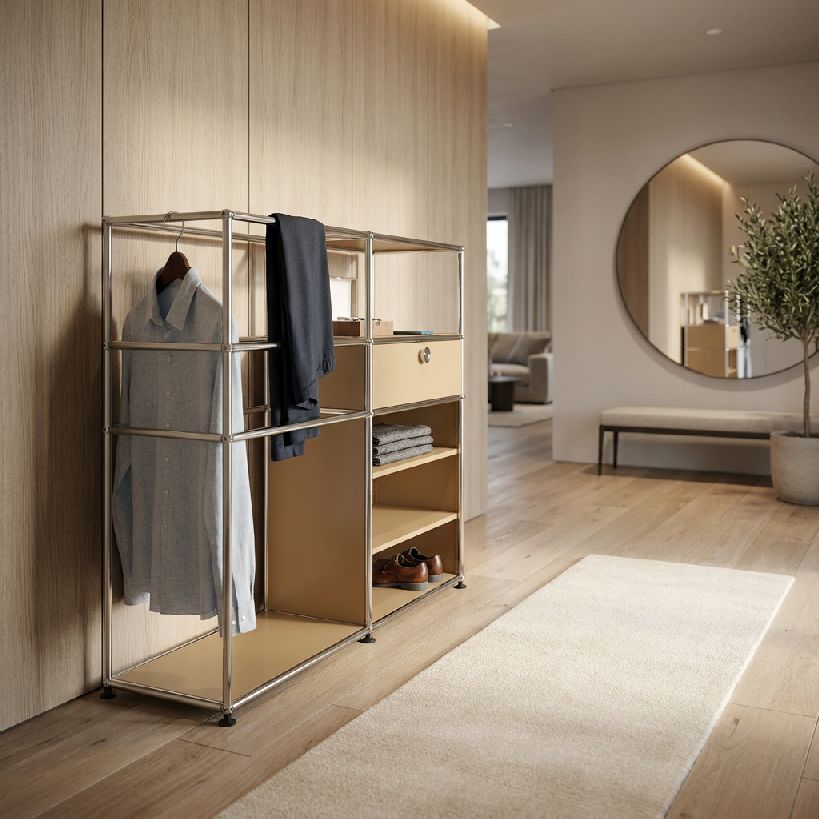 Garderobe USM Haller Goldgelb