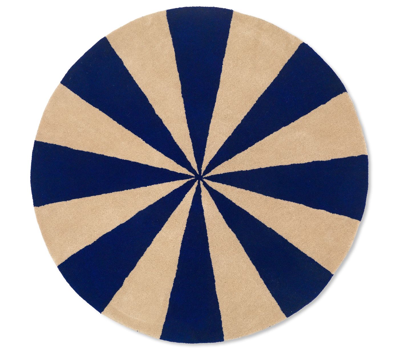 Arch Tufted Rug Teppich BRIGHT BLUE / OFF-WHITE Ferm Living EINZELSTÜCK