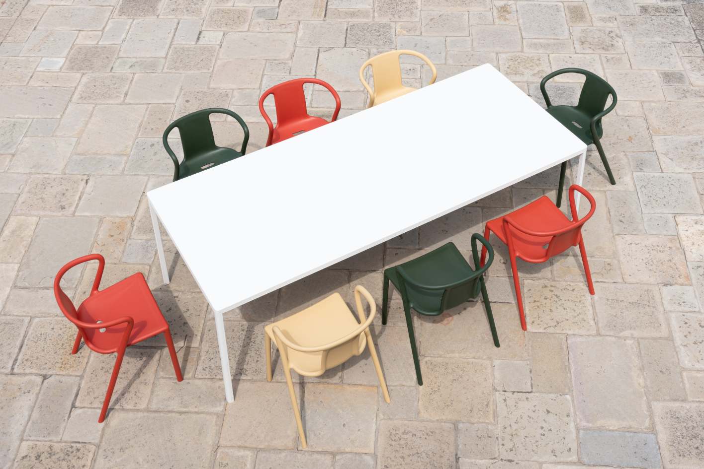 Air Armchair Indoor/Outdoor Stuhl mit Armlehnen Magis