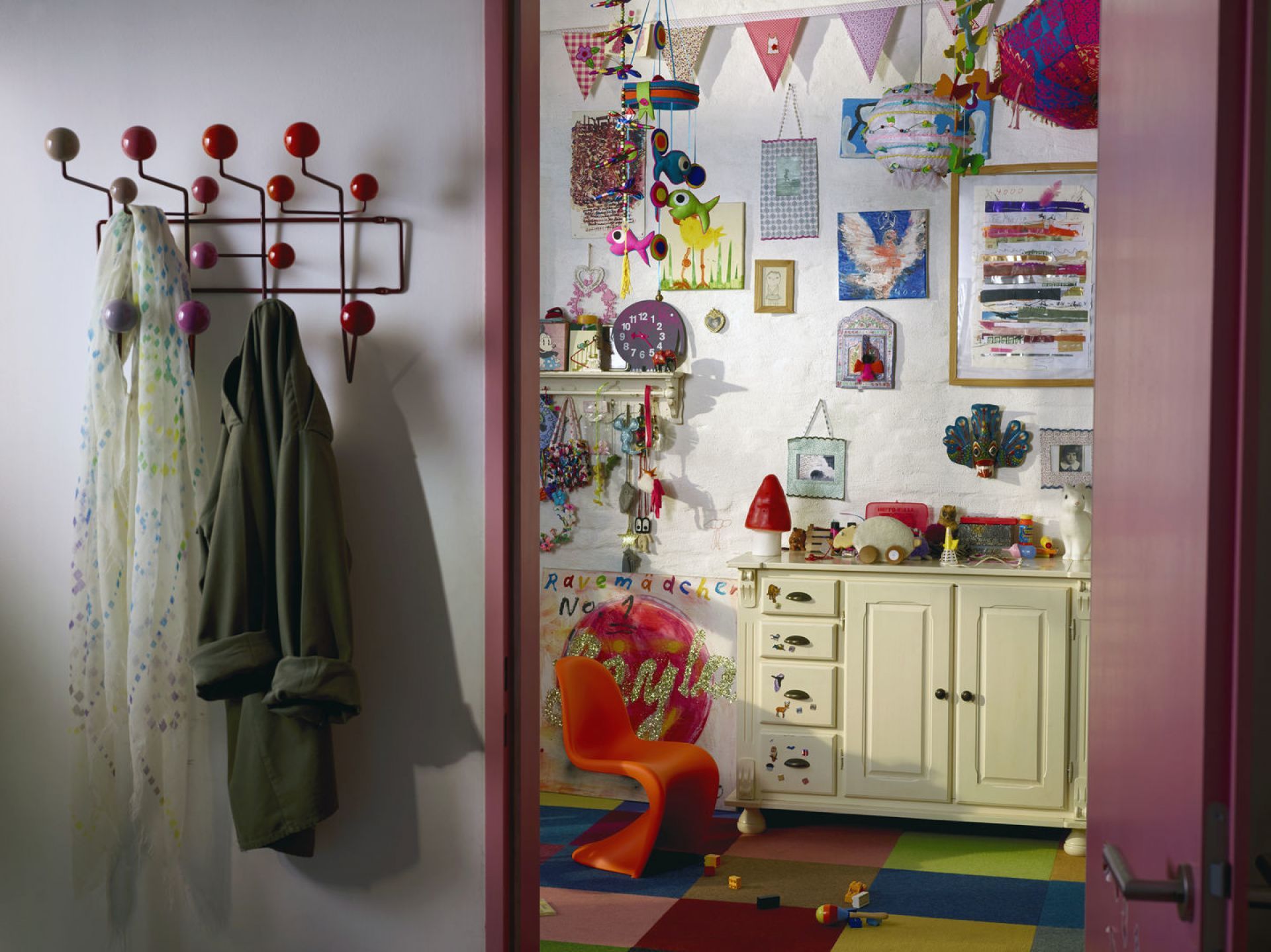 Panton Junior Stuhl MEERBLAU Vitra EINZELSTÜCK