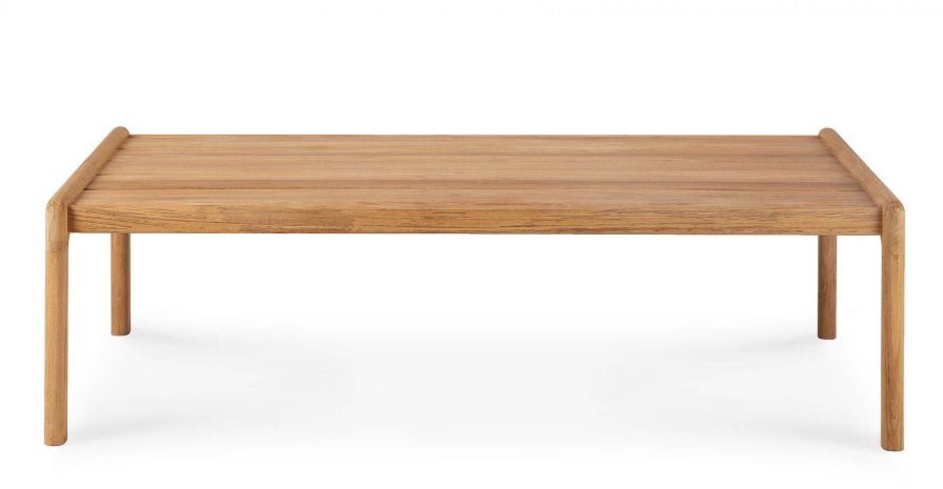 Jack Couchtisch aus Teakholz von Ethnicraft: Rechteckiger Outdoor-Tisch aus massivem Teakholz mit minimalistischem Design.