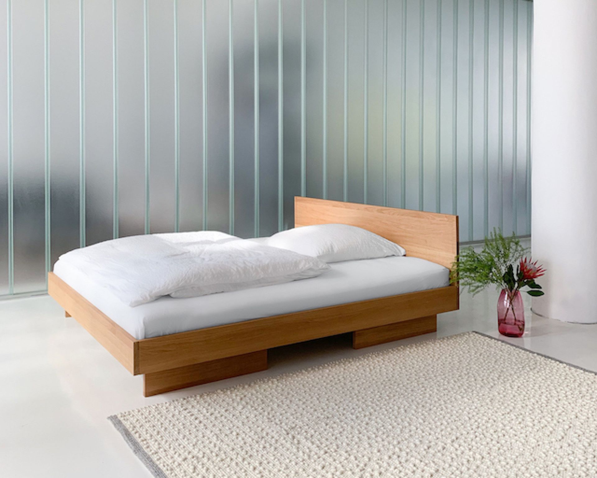 ZIANS Bett Large mit Kopfteil, Beine geteilt OUT