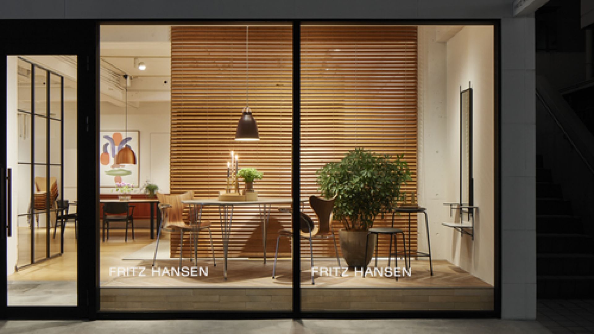 High Dot hoher Hocker / Barhocker Fritz Hansen