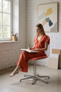 DKL-2 Wire Chair Stuhl mit Sitz und Rückenpolster Vitra