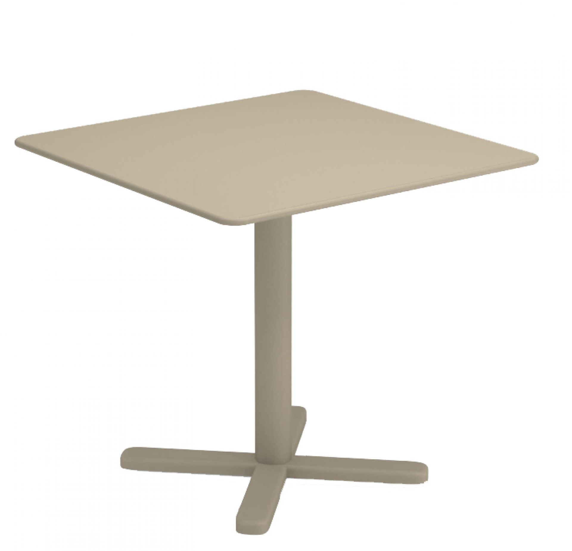 Rechteckiger, beiger Darwin Klapptisch von Emu für den Garten oder Balkon.