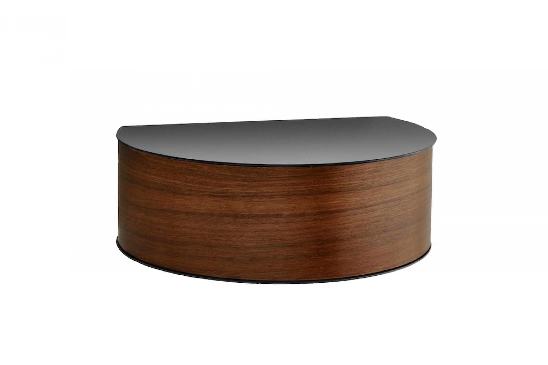 Wallie Wandschublade von Woud aus Nussbaumholz, modernes Wandregal für stilvolle Aufbewahrung.