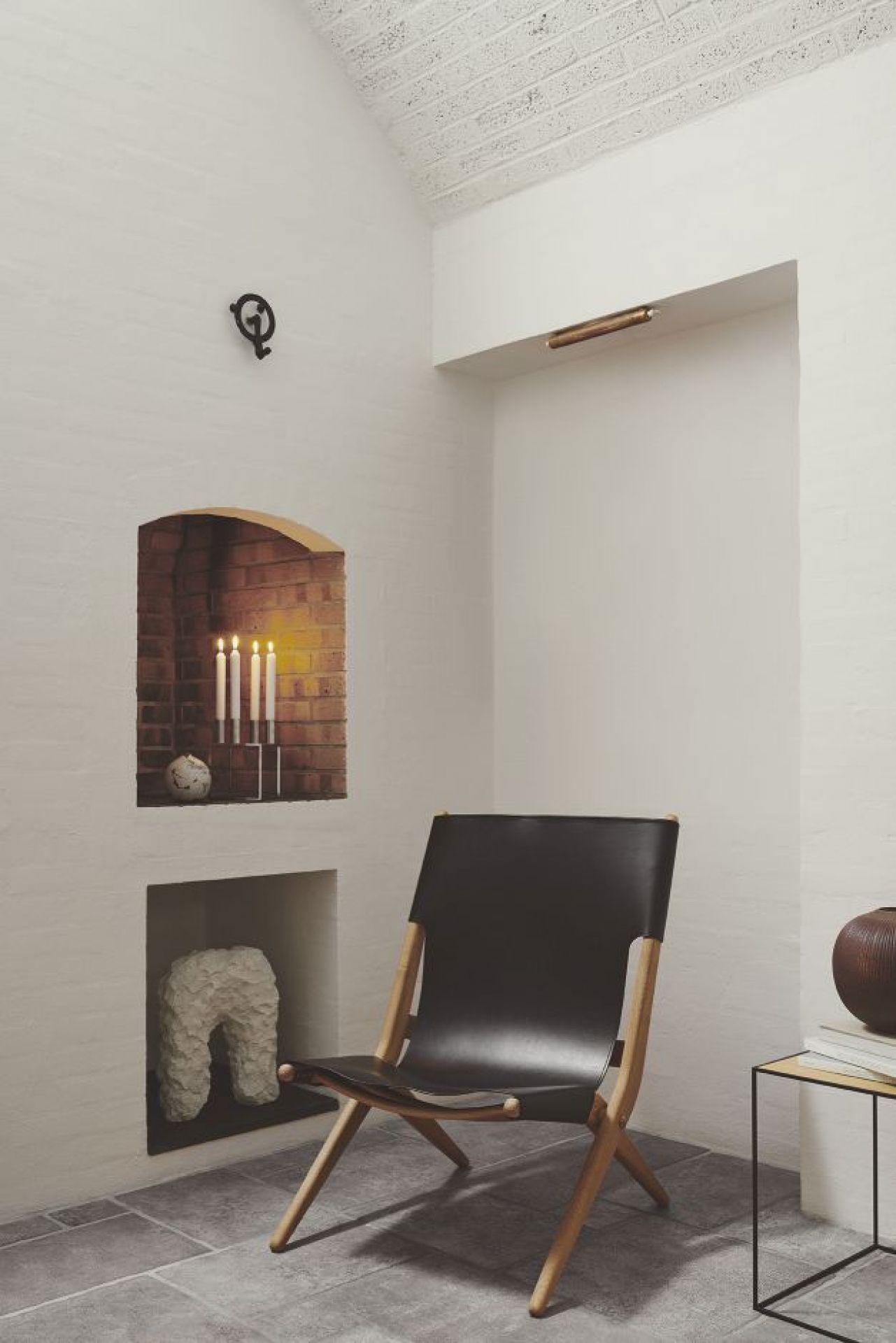 Saxe Chair Eiche geölt - Leder schwarz Audo