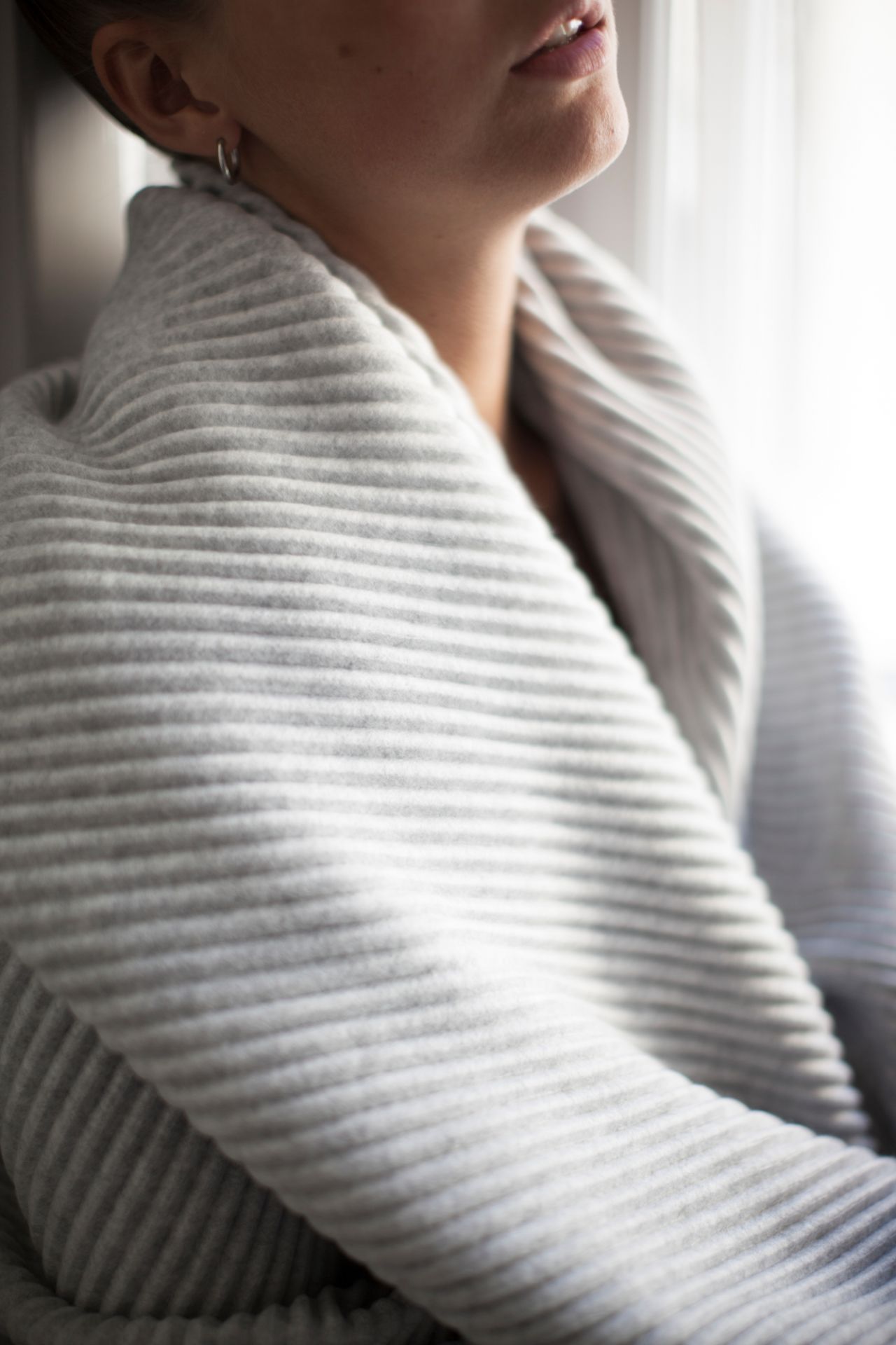 Pleece Throw Decke Design House Stockholm hellgrau EINZELSTÜCK