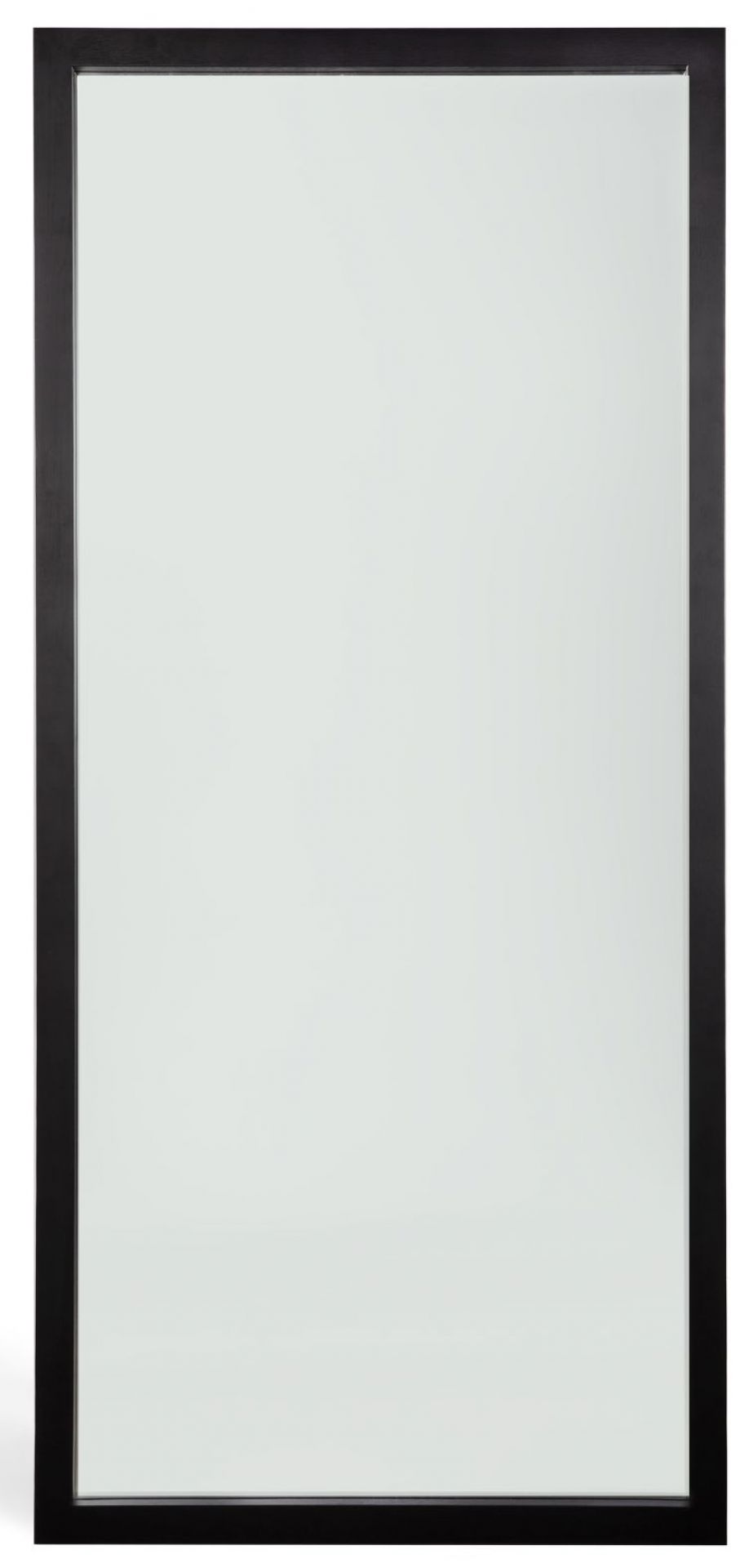 Rechteckiger Spiegel mit schwarzem Eichenrahmen von Ethnicraft. Moderner Wandspiegel für Badezimmer, Flur oder Wohnzimmer.