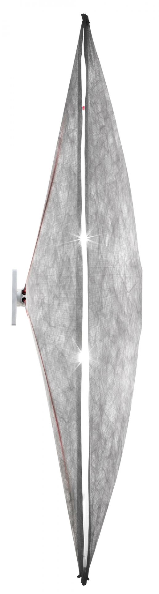 Ariette Wandleuchte von Flos, 100 cm, mit Textilbespannung und hellem Lichtschein. Moderne Deckenleuchte.