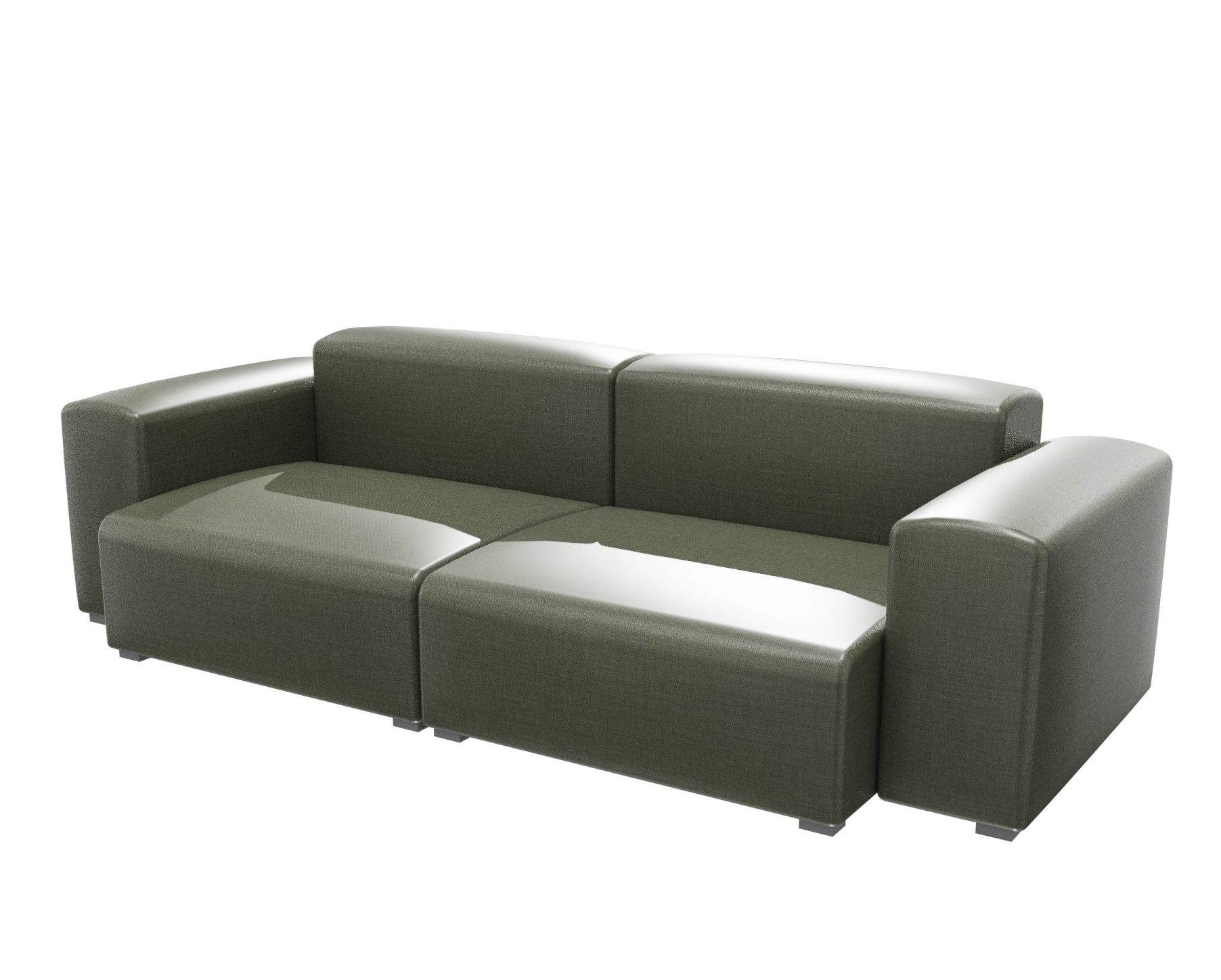Mags Soft Sofa, 2,5-Sitzer in Grau. Modernes Design Sofa für Wohnzimmer und Lounge.