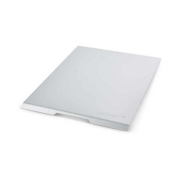 Silberne Bordbar Ablageplatte als Zubehör für Nachttisch oder Equipment Set.