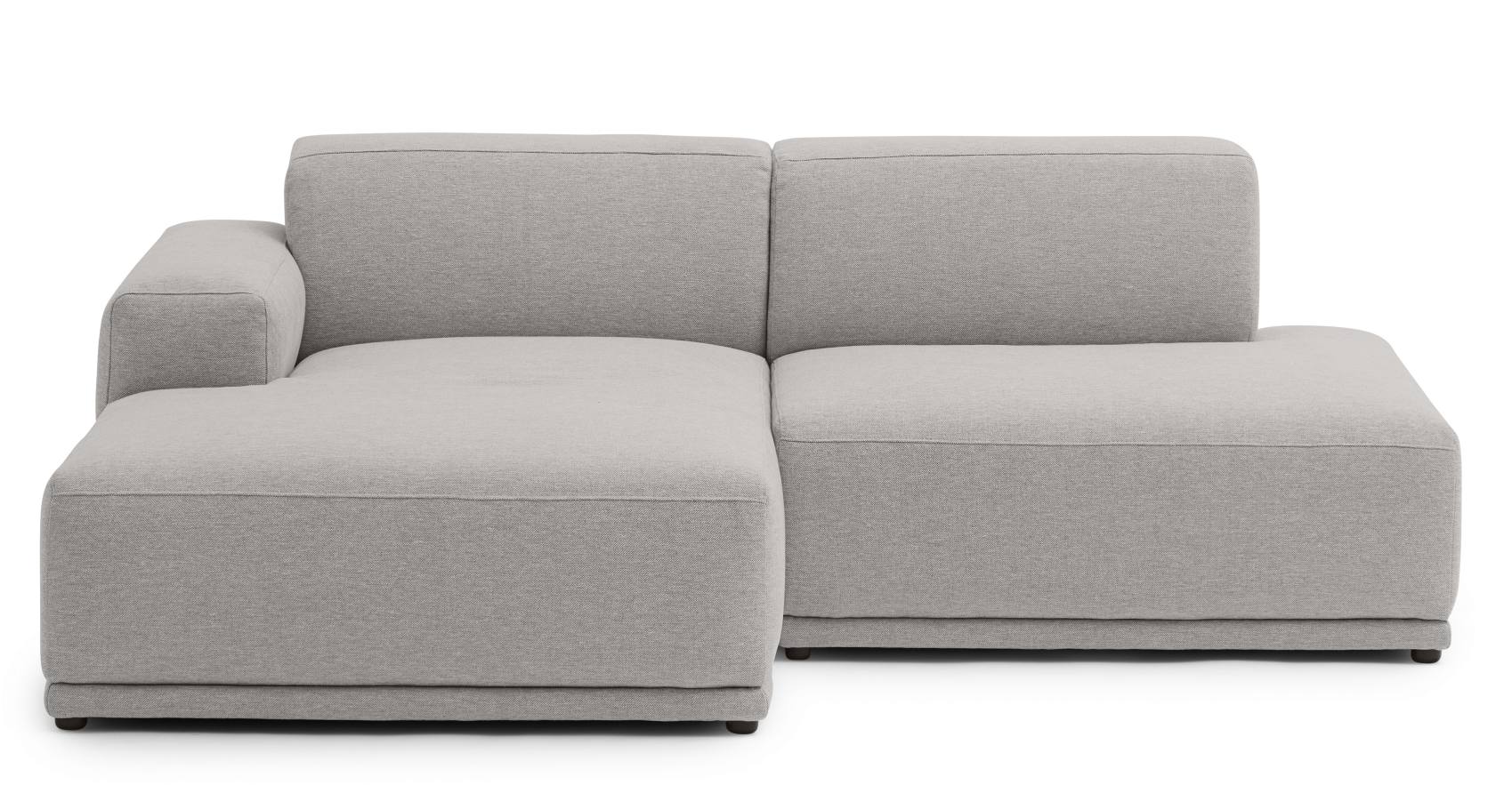 Muuto Connect Soft Modulares Sofa, 2-Sitzer in Clay, modernes Design Sofa für Wohnzimmer.