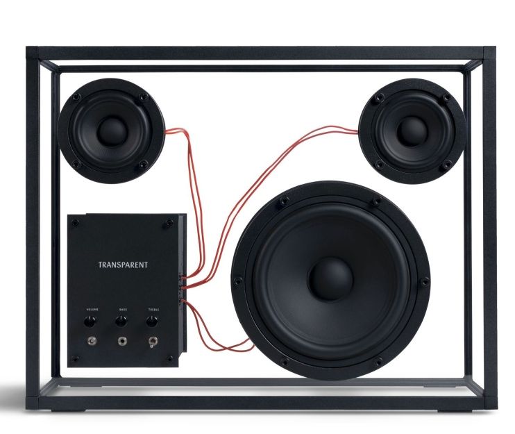 Transparenter Lautsprecher Transparent Rot