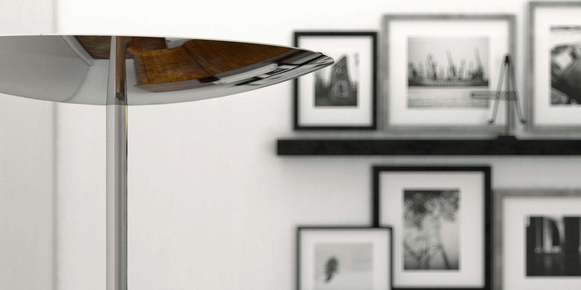 Classic LED Stehleuchte Belux Schwarz