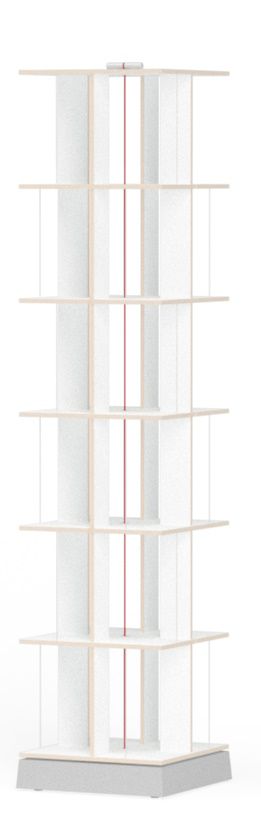 Buchstabler Bücherturm, DVD-Regal Nils Holger Moormann