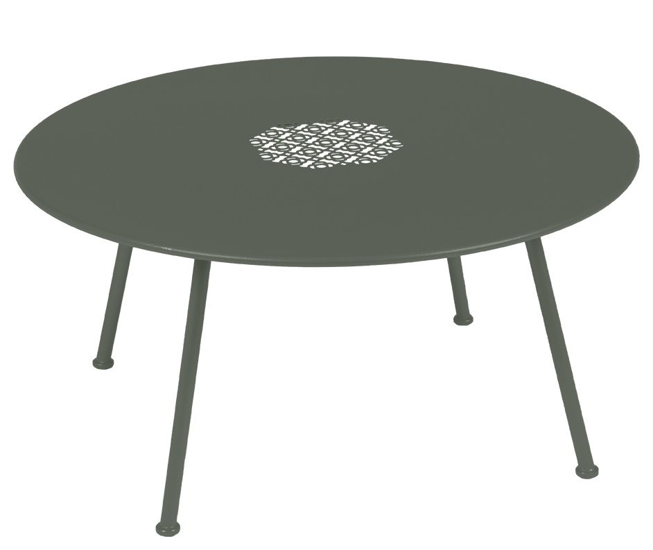 Lorette niedriger Outdoor Beistelltisch / Couchtisch Ø 80 cm Fermob