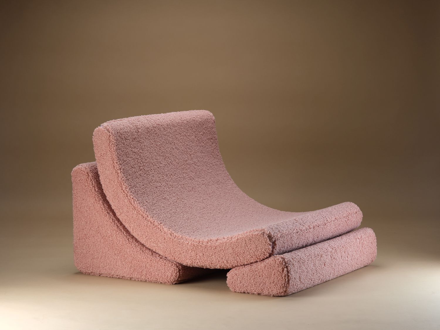 Mond Kindersessel Teddystoff Guave Wigiwama