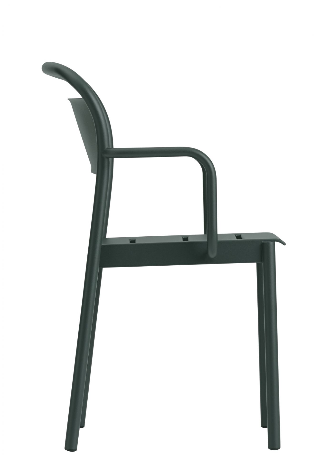 Linear Steel Armchair Outdoor Armlehnenstuhl Muuto  Grau