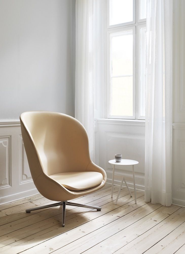 Hyg Lounge Chair High Swivel Sessel mit Drehgestell Normann Copenhagen