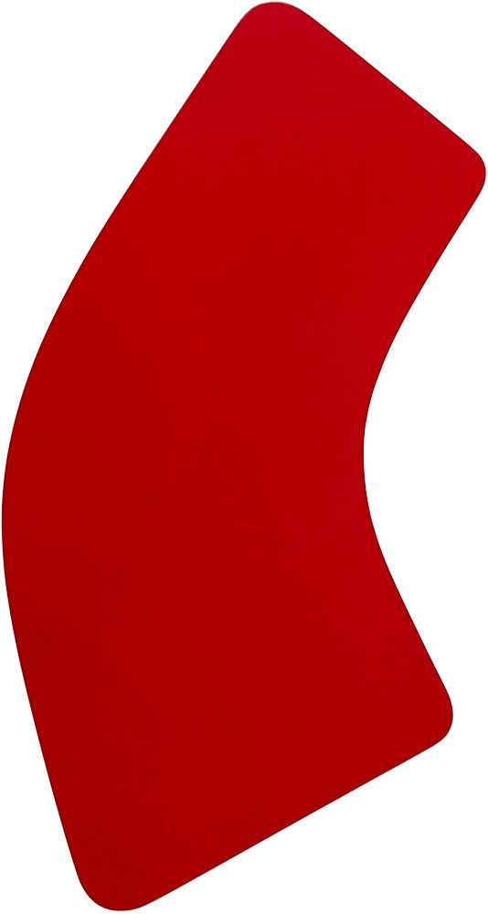 Rote Tischplatte des K26L Beistelltisch von Tecta, modernes Design Möbel für Wohnzimmer.