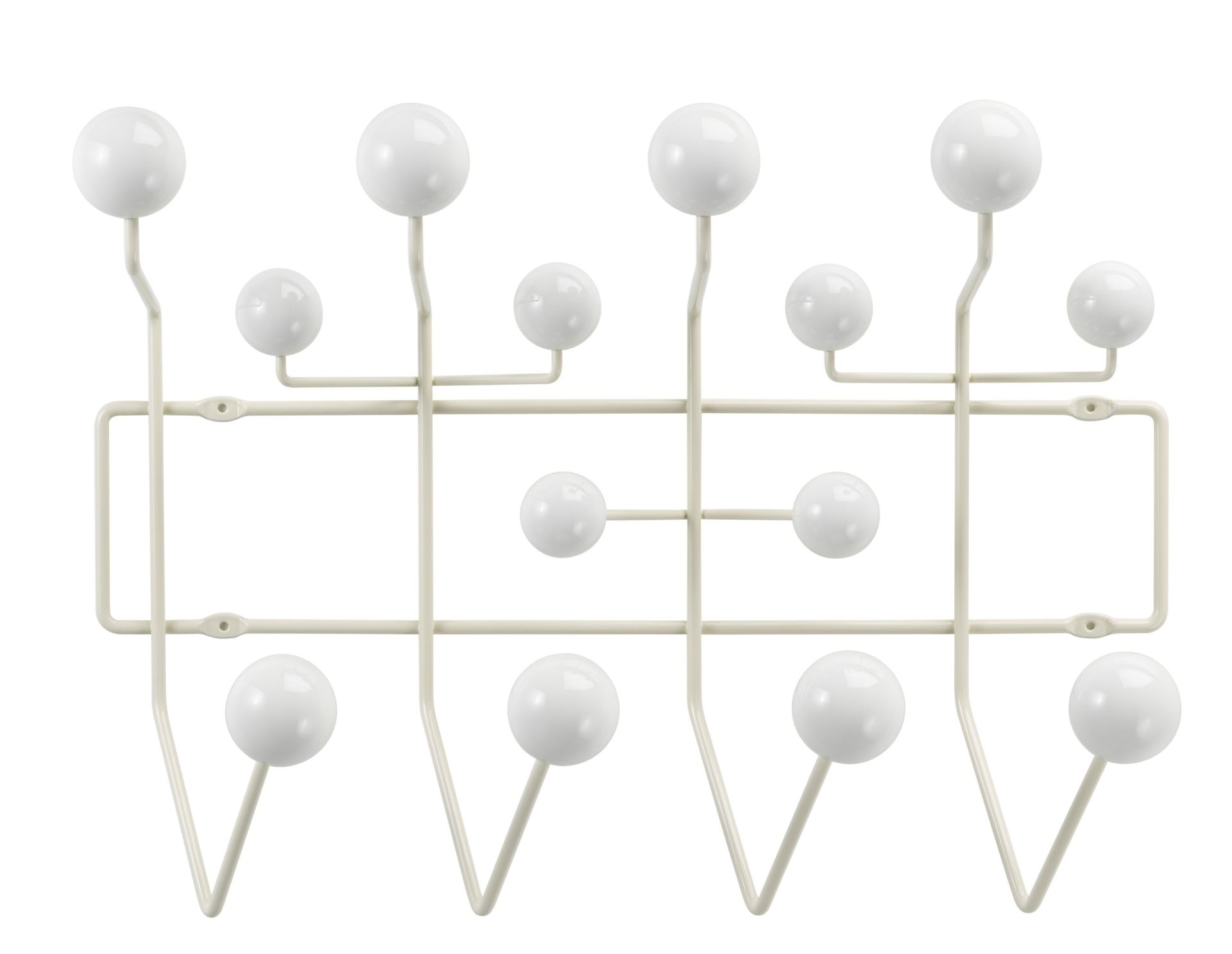 Eames Hang it all Garderobe Warmweiss Vitra