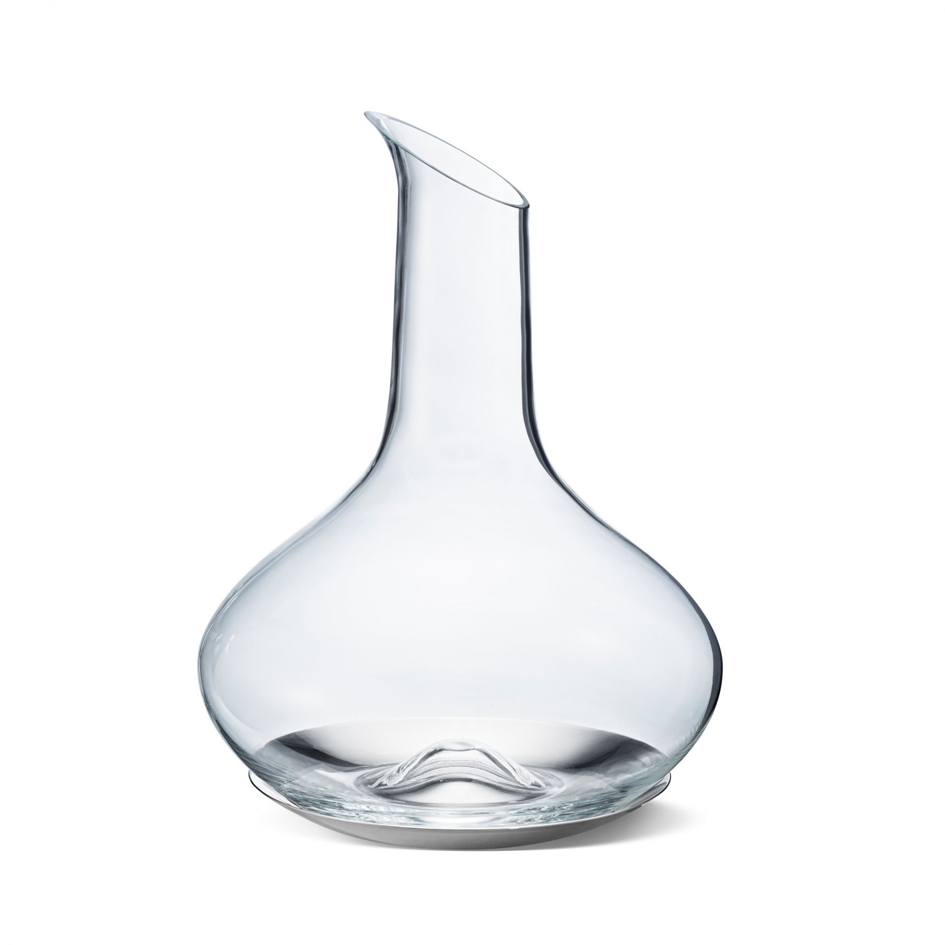 Sky Weinkaraffe von Georg Jensen mit Untersetzer, elegante Glas Karaffe für Weinliebhaber.