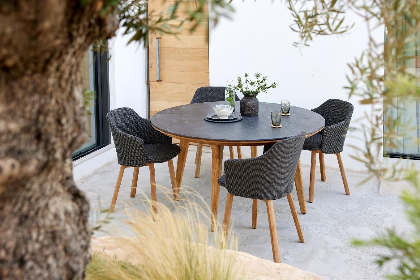 Aspect Table Esstisch rund Outdoor Cane-Line 