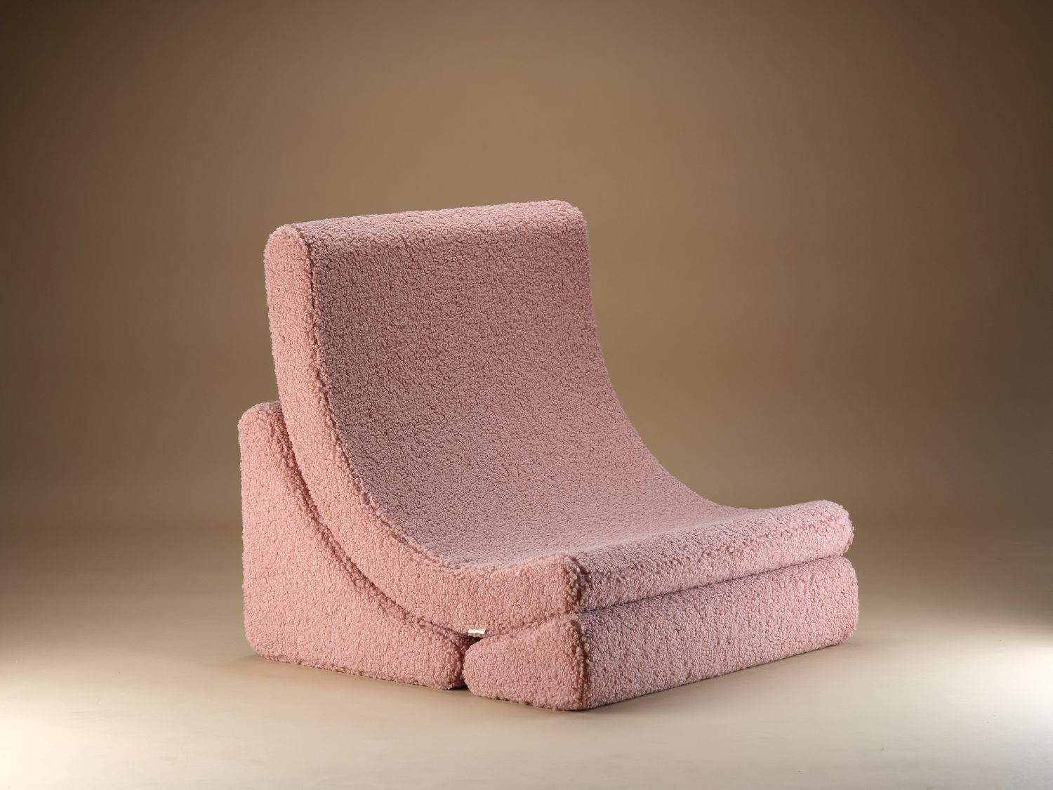 Mond Kindersessel Teddystoff Guave Wigiwama