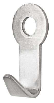 Nahaufnahme eines einzelnen Schönbuch Dots Wandhakens aus Metall. Mantelhaken für die Wandmontage.