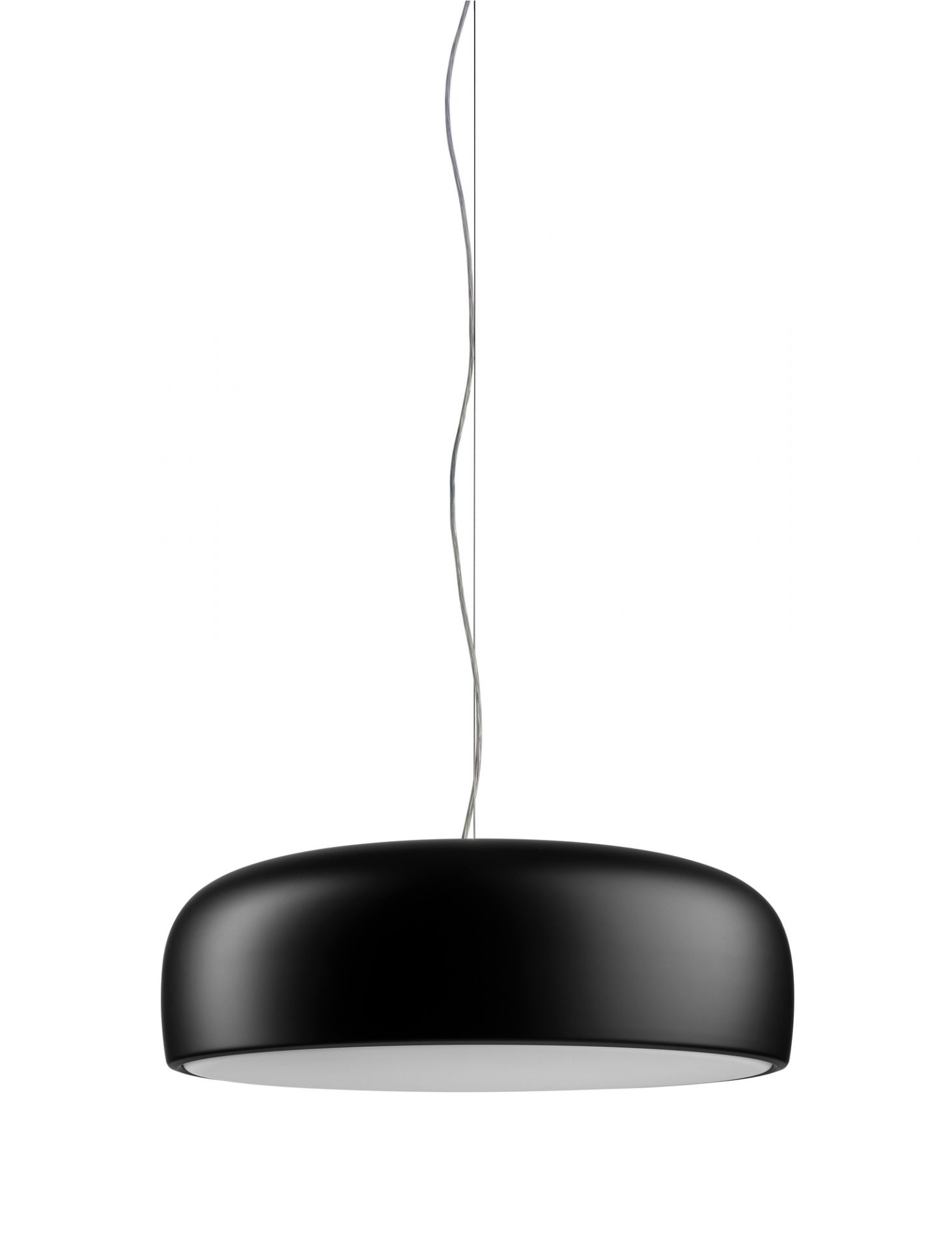 Smithfield Pendelleuchte von Flos, schwarz matt, moderne Hängelampe für Wohnzimmer und Esszimmer.
