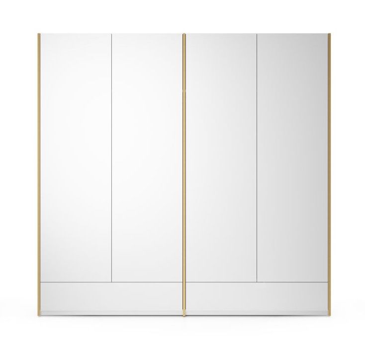 MODULAR PLUS Schrank von Müller Möbelwerkstätten mit weißen Türen und zwei Schubladen.