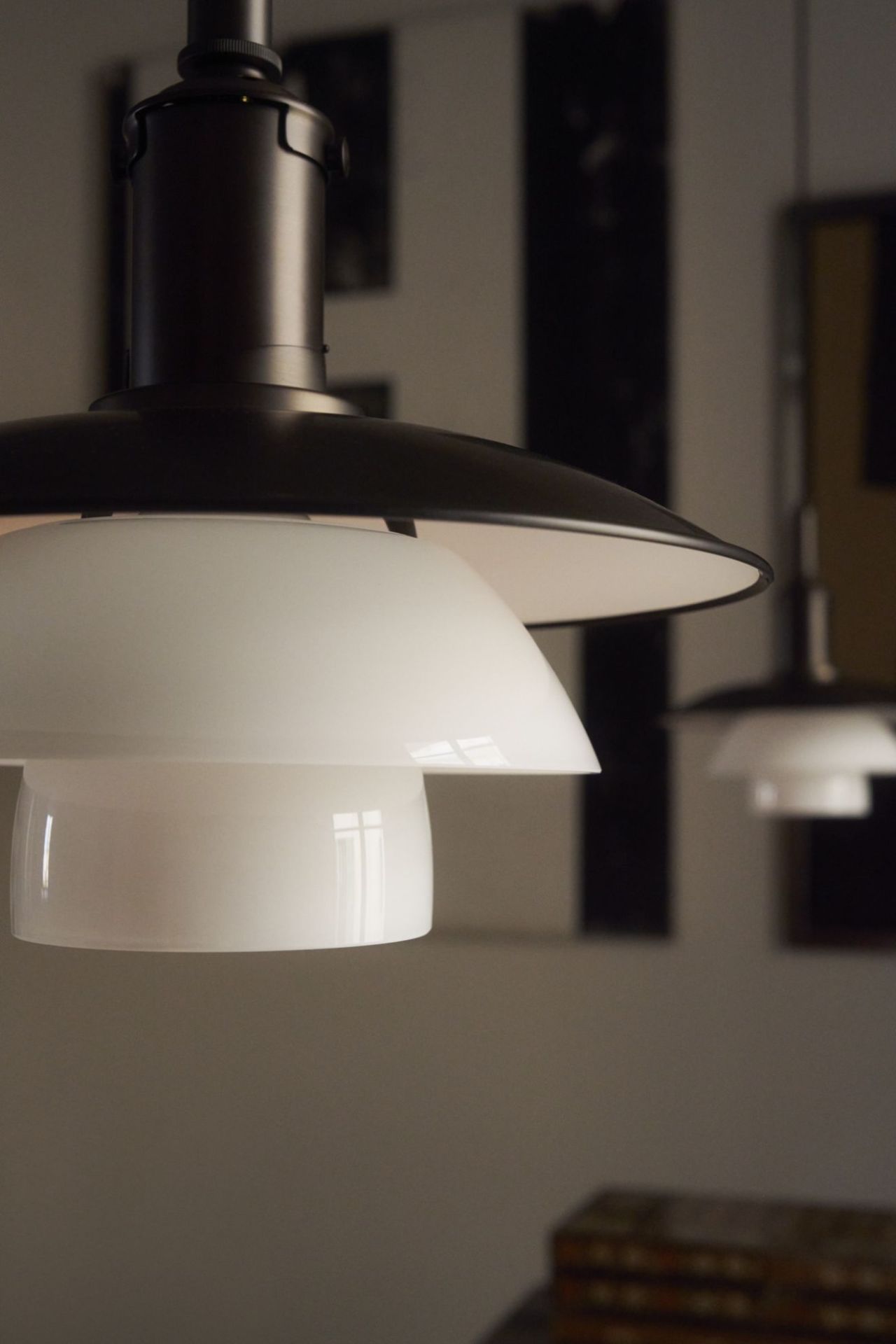 PH 3/3 Aged Brass Opal Pendelleuchte Louis Poulsen