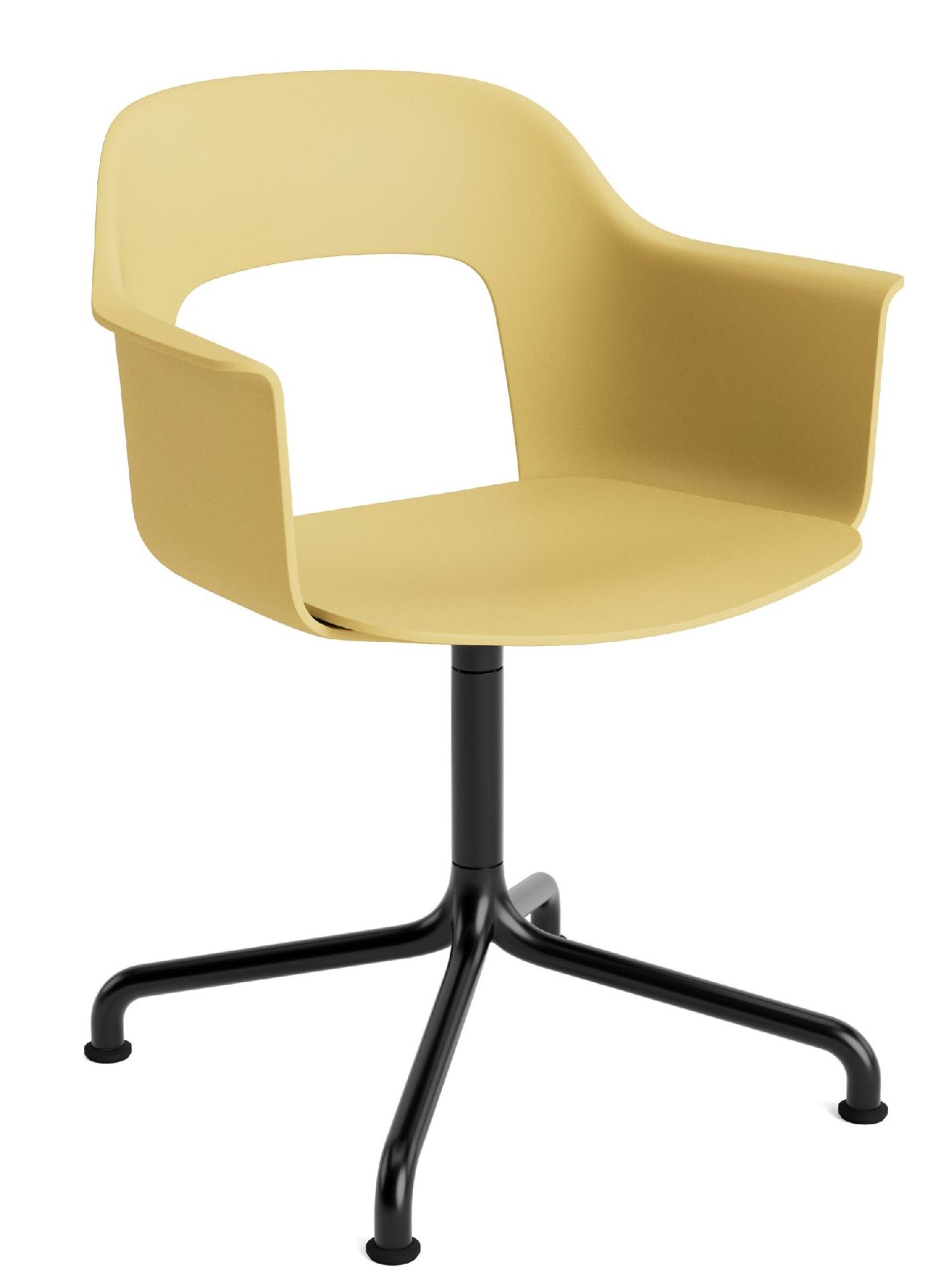 Layout Armchair 251 Armlehnstuhl 4-Sternfuß Drehfuß mit gebogenem Fußkreuz Hay