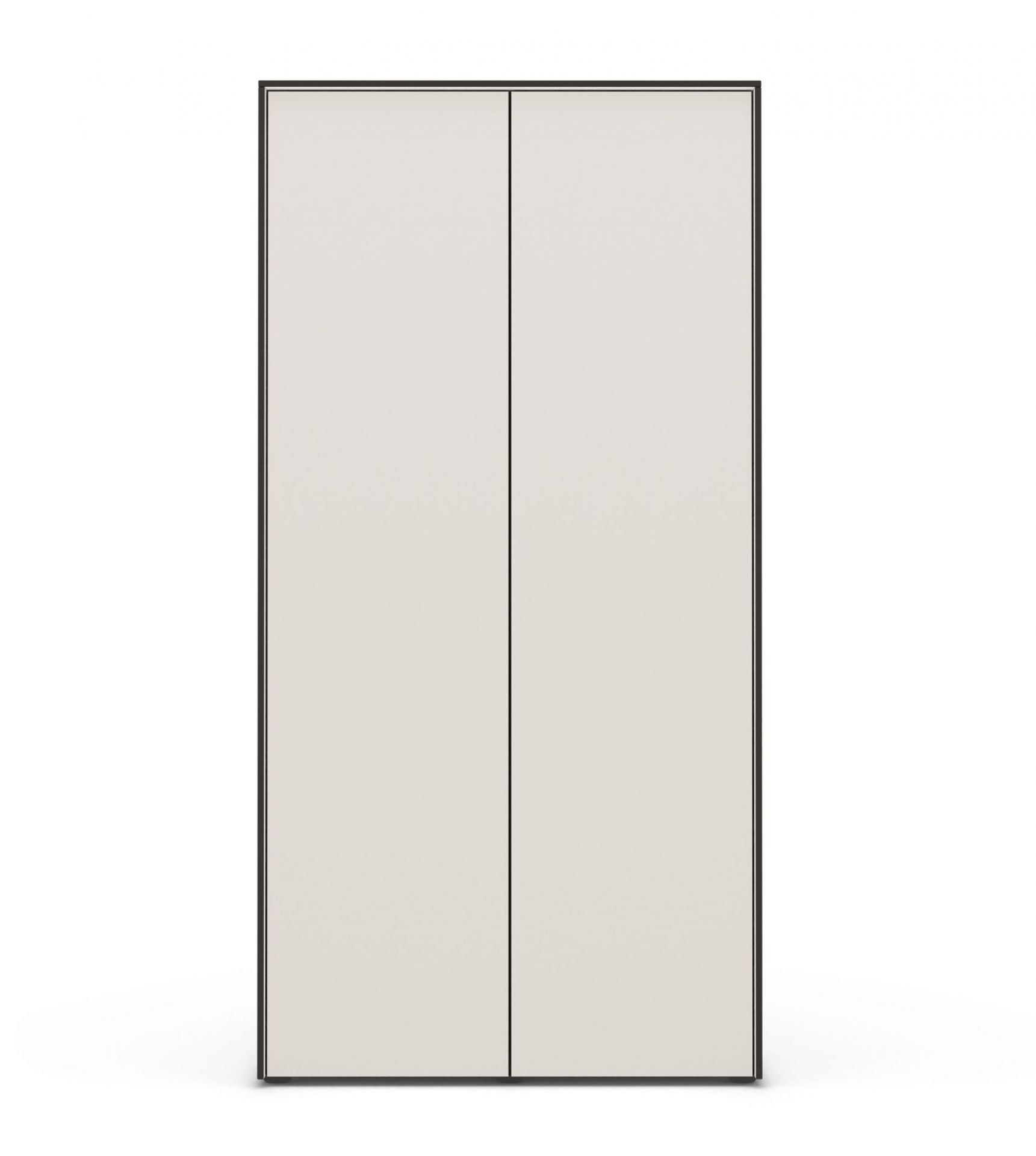 Ordo Gartenschrank in Taupe von Conmoto: Moderner Outdoor-Schrank mit zwei Türen für Garten und Terrasse.