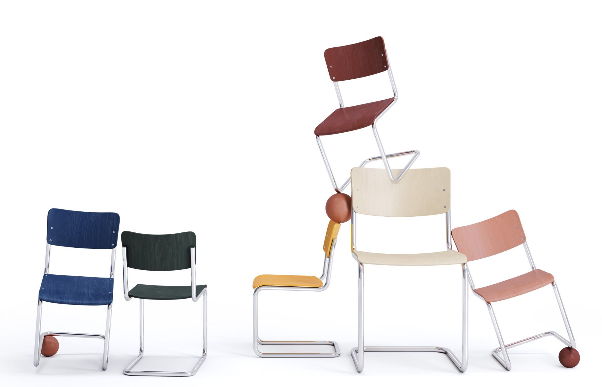 S 43 K Kinderstuhl Freischwinger Thonet