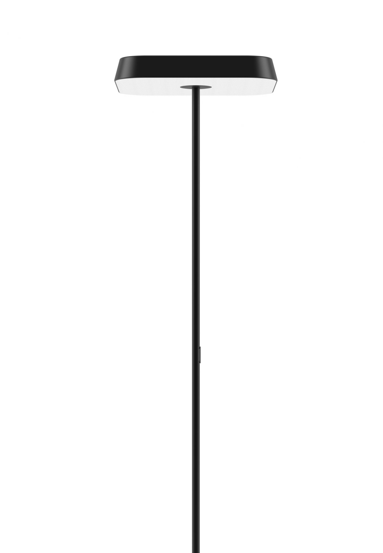 Schwarze Koi-Q Tischleuchte für USM Haller von Belux mit 4000K Lichtfarbe.