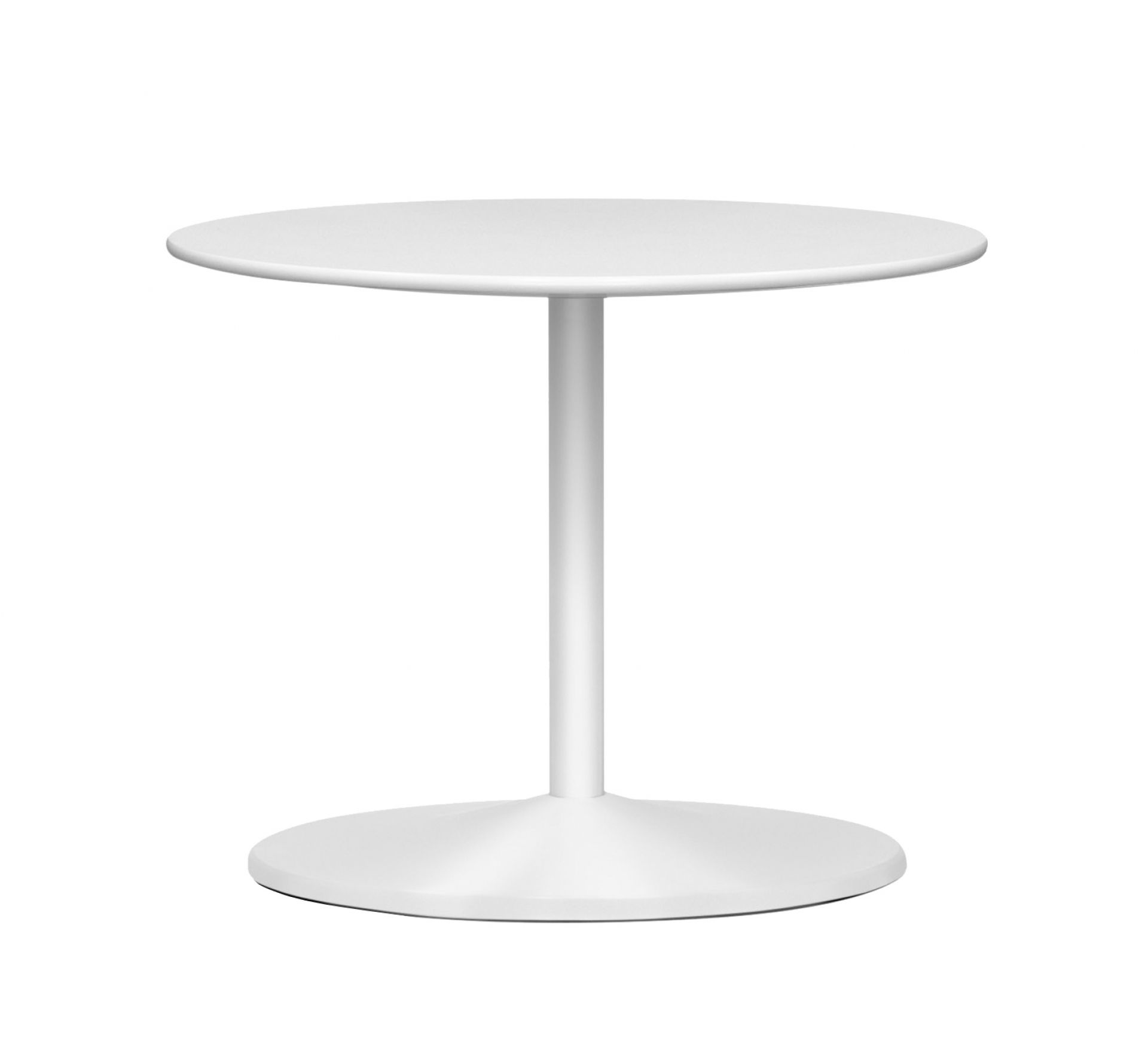 Weißer Panton Table Tisch von Montana, runder Beistelltisch für Wohnzimmer und Büro.