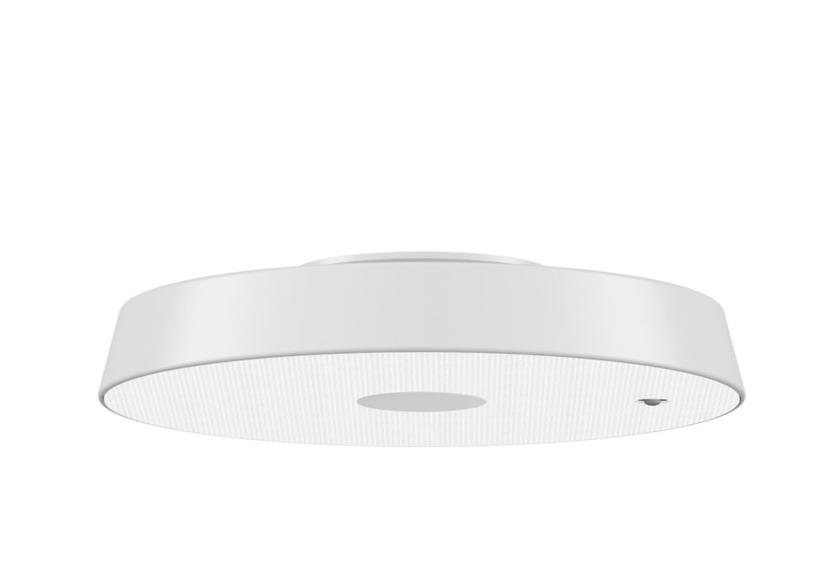 Weiße Koi-S Deckenleuchte von Belux mit 4000K Lichtfarbe, modernes Design für Innenräume.