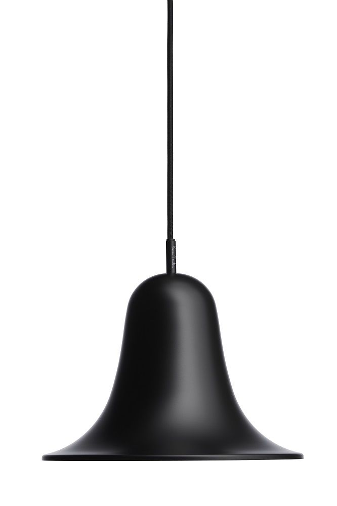 Schwarze Pantop Pendelleuchte von Verpan, moderne Hängelampe für Wohnzimmer und Esszimmer.