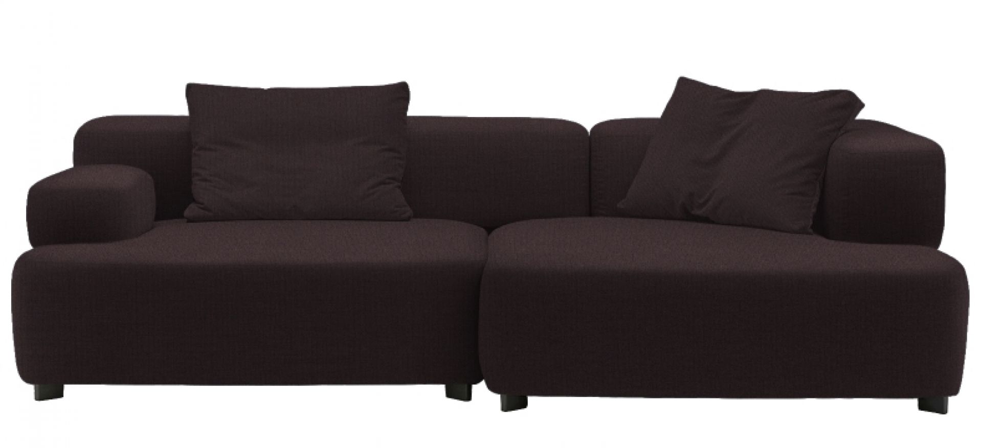 Alphabet 3-Sitzer Sofa Armlehne Rechts Fritz Hansen