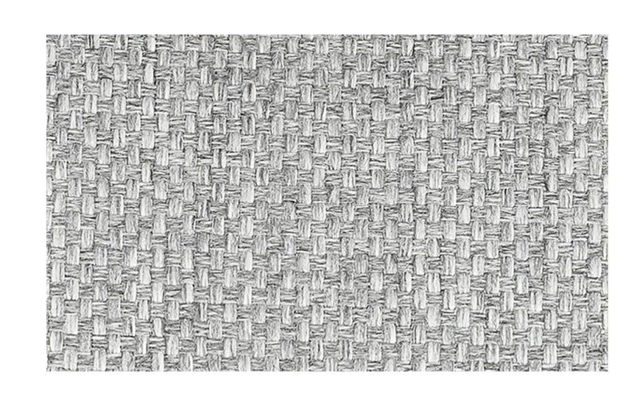 Detailaufnahme des grauen Stoffbezugs vom Blomus Grow Outdoor Kissen, 60x25 cm, Textur.